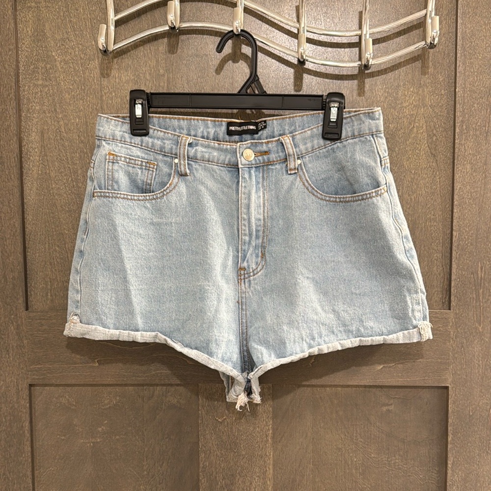 PrettyLittleThing Denim Blue Shorts